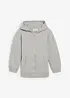 Munkjacka i sweatshirt av mjuk ekologisk bomullsmix, bonprix