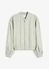 Blusjacka av glansigt material, bonprix