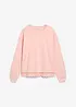 Sweatshirt med spetsbesättning, bonprix