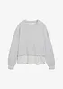 Sweatshirt med blusinfällning, bonprix