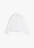 Skjortblus i oversizemodell med siden, bonprix