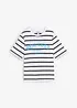Randig T-shirt av ren bomull, bonprix