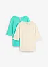 T-shirt i ren ekologisk bomull (2-pack), bonprix