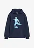 Sweatshirt med huva i mjuk bomullsmix, bonprix