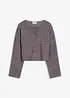 Ribbstickad cardigan, bonprix