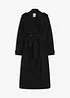 Trenchcoat med yllelook, bonprix