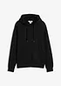 Sweatshirt med huva i ekologisk bomull, avslappnad passform, bonprix