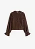 Blus i material med struktur, bonprix