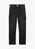 Regular Fit Cargo Jeans med bekväm midja, Straight, bonprix