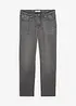 Jeans i Regular Fit Jeans av ren bomull med skön midja, Straight, bonprix