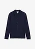 Finstickad cardigan med merinoull, smal passform, bonprix