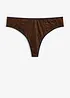 Maxistringtrosa i glittrande material, bonprix