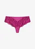 Glansig stringtrosa i hipstermodell, bonprix