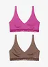 Feel Comfort-bralette av mjuk modal (2-pack), bonprix
