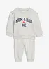 Sweatshirt och byxa för bebisar (2 delar), bonprix