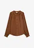 Satinblus med spetsband, bonprix