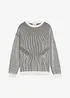 Ribbad tröja av bomullsmix, Loose Fit, bonprix