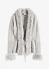 Cardigan med avtagbar fuskpäls, bonprix