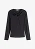 Ribbstickad topp, bonprix