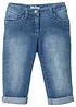 Capri Jeans Mid Waist för barn, bonprix