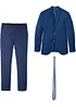 Kostym med slips (3 delar), smal passform, bonprix