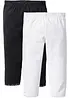 Caprileggings med ekologisk bomull för barn (2-pack), bonprix