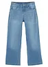 Wide Leg Jeans Mid Waist för barn, bonprix