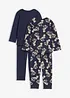 Pyjamas av mjuk bomull (4 delar), bonprix