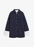 Kritstrecksrandig blus av viskosmix, bonprix