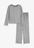 Pyjamas i mjuk pointellejersey, bonprix