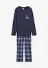 Pyjamas  med flanellbyxa av mjuk bomull, bonprix