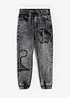 Termojeans med dinosauriemönster för barn, Regular Fit, bonprix