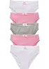 Trosa med mjuk bomull och satinrosett (5-pack), bonprix