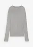 Ribbstickad topp i viskosmix, bonprix
