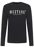 Långärmad tröja av ren bomull med Mustang Asheville-tryck, Mustang Jeans
