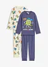 Pyjamas i ren ekologisk bomull (4 delar), bonprix