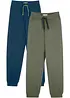 Joggingbyxa med bomull för barn (2-pack), bonprix