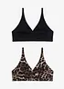 Bralette utan bygel med ekologisk bomull, bonprix