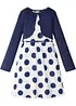 Klänning + skärp + bolero för barn (3 delar), bonprix