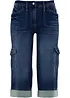 Stretch Cargo Jeans Mid Waist, bonprix
