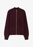 Cardigan med flätstickning, bonprix