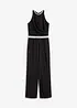 Jumpsuit i kräpp med struktur, bonprix
