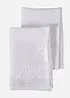 Tygservetter med dekorativt veck (2-pack), bonprix