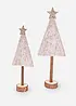 Prydnadsgranar med snöflingedesign, bonprix