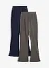 Leggings med ruggad insida, bootcut (2-pack), bonprix