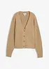 Ribbstickad cardigan, bonprix