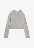 Grovstickad cardigan i mjukt material, bonprix