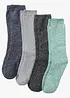 Termofrottéstrumpor i ekologisk bomull (4-pack), bonprix