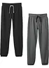 Joggingbyxa med bomull för barn (2-pack), bonprix