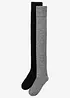 Overknee-strumpor (2-pack), ekologisk bomull, bonprix